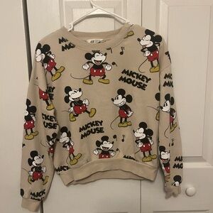 H&M Kids Mickey Mouse Beige Sweater